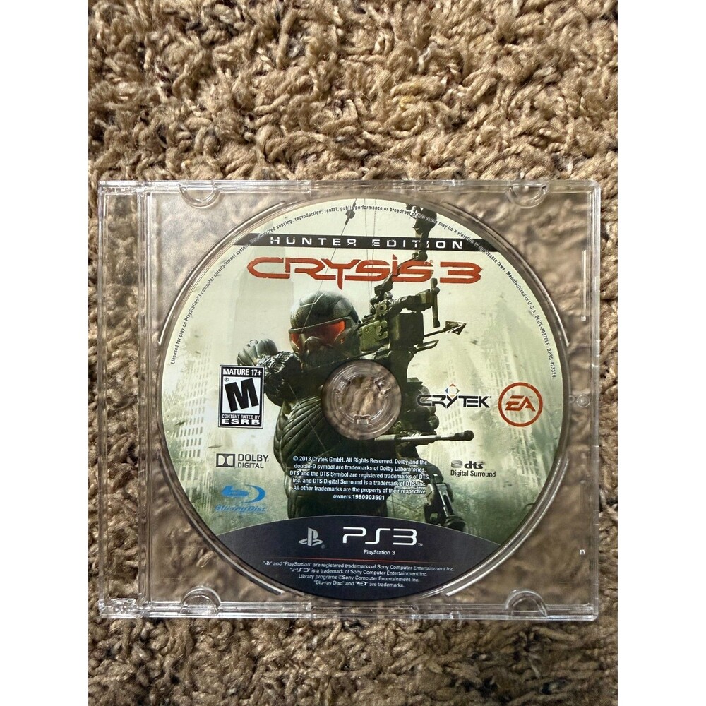 Crysis 3 - Hunter Edition (Sony Playstation 3, 2013) PS3 Game - Disc Only